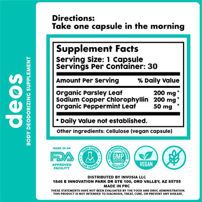 DEOS® Internal Deodorant Supplement